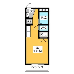 友楽町ハイツ【1階】の間取り