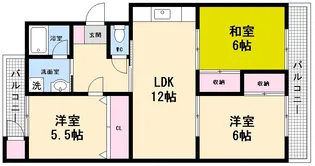 KBM井口台【1階】の間取り