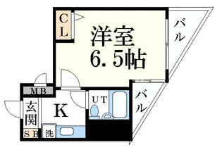 エスリード京都駅前【11階】の間取り
