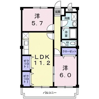 サンマリッチ【3階】の間取り