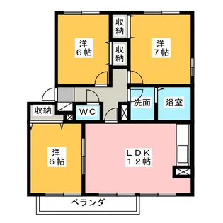 大和の里 C【2階】の間取り