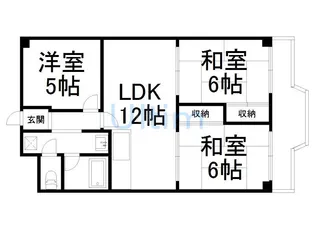 パルテ西京極【1階】の間取り