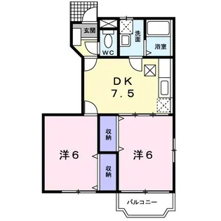 ペルル【1階】の間取り