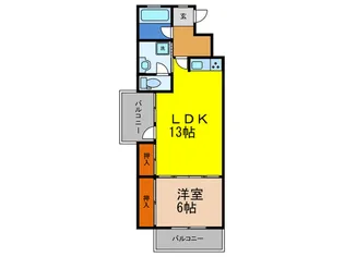 コリ-ンベルデ【7階】の間取り