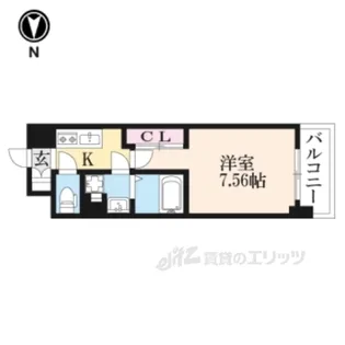 THEGARNETSUITERESIDE【3階】の間取り