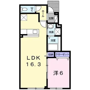 クラール・ヒルズI【1階】の間取り