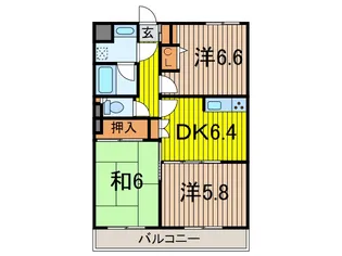 エスポワール蕨【4階】の間取り