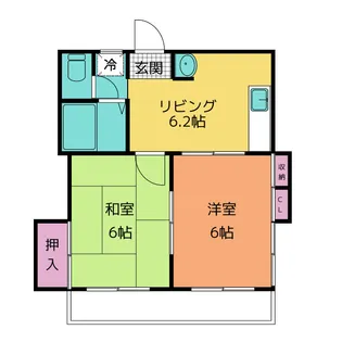 アビタシオンベル【3階】の間取り
