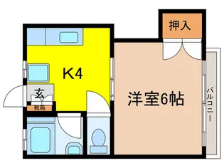 泉友ハイツ【2階】の間取り