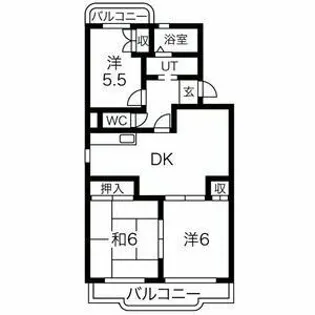 カーメルズタウンII【2階】の間取り
