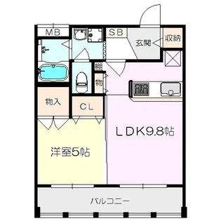 セレーナ塚口【2階】の間取り