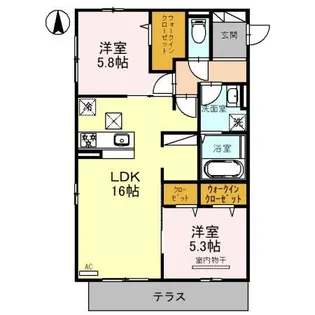 ラフォーレ堺【1階】の間取り