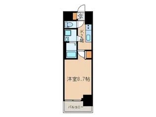 クロスレジデンス飯田橋【9階】の間取り