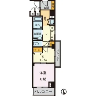 S-ONEビル【5階】の間取り