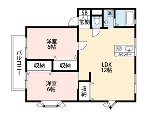 オークハイツ【2階】の間取り