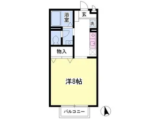 メゾンドール【2階】の間取り