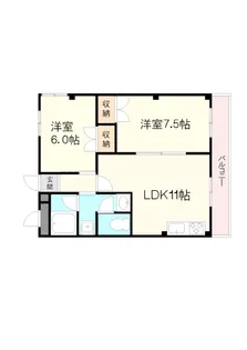神栄マンション【3階】の間取り