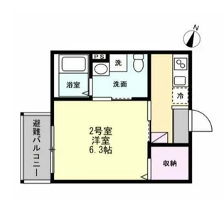 ベイルーム海老名モンド【2階】の間取り