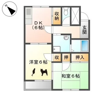 ワイズハウス池端【1階】の間取り