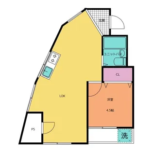 ひばりヶ丘源ビルディング【3階】の間取り