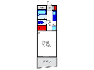 モデラートナオ【1階】の間取り