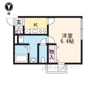 グレースアレイ西院【1階】の間取り