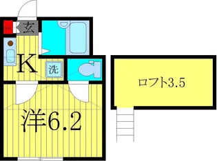 JTレジデンス亀有 弐番館【2階】の間取り