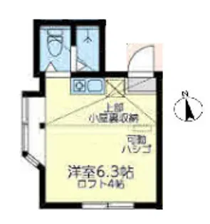 ユナイト白楽アンシャンテ【2階】の間取り