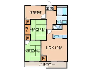 リバージュ下鴨【2階】の間取り