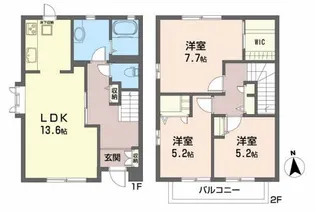 メゾンO・Nの間取り