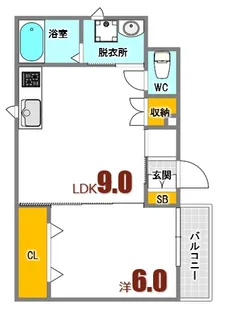 ハイツ海田稲荷町【1階】の間取り