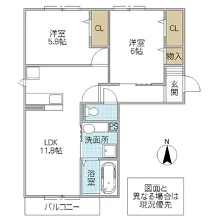 ルピナスヴィラ A【3階】の間取り