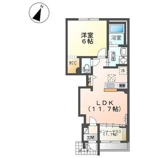 メゾン唐沢【1階】の間取り