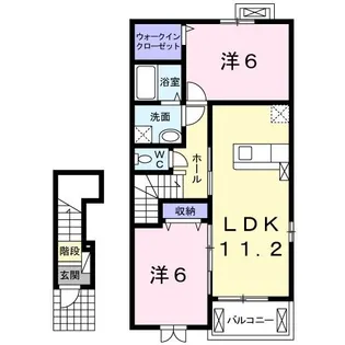 アンシャンテ【2階】の間取り