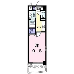 ブリッサ岩国【3階】の間取り