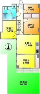 藤和つつじが丘コープ【1階】の間取り