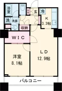 レジディアタワー上池袋 タワー棟【13階】の間取り