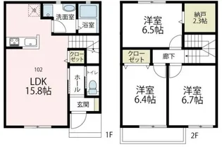 サンモール白鳥の間取り