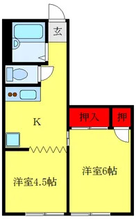 ヒルズハウス【3階】の間取り