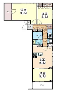 SOAVE(ソアヴェ)【2階】の間取り