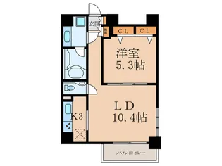 スタイリオ恵比寿SKY【6階】の間取り