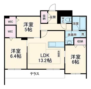 領家プライムコートI【1階】の間取り