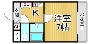 えむつーびる【3階】の間取り