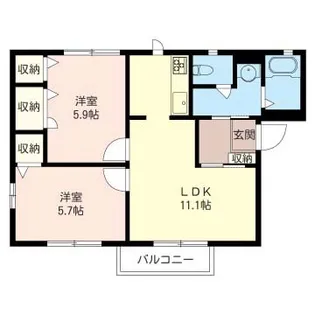 ヒルトップN【1階】の間取り