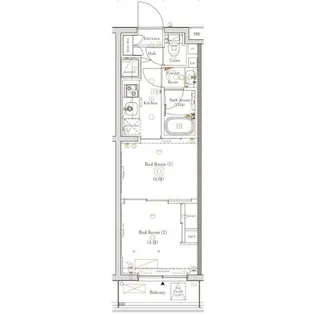 HY’s 新江古田(ハイズシンエゴタ)【1階】の間取り
