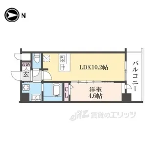 CRESTTAPP京都太秦天神川DEX2【2階】の間取り
