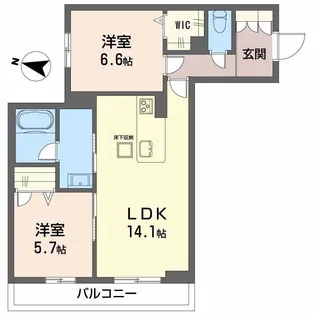 竹仲屋【1階】の間取り