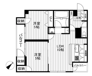 トーア明大前マンション【5階】の間取り