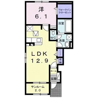 ラナ フラワー【1階】の間取り
