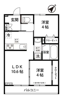 FUNs遊園I/ファンズ遊園I【1階】の間取り